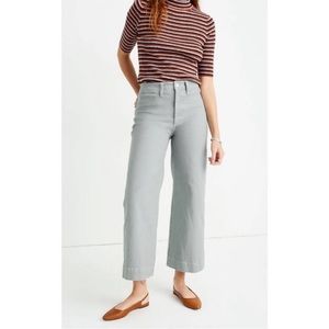 Madewell Slim Emmett Wide Leg Crop Pants Size 25